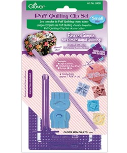Clover Puff Quilting Clips Set 4 tools in 1 Small 8400